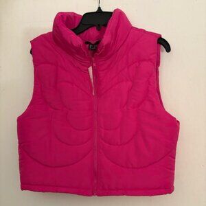 Forever 21 Pink Butterfly Vest, Size L, NWT